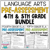 ELA Pre-Assessment BUNDLE Diagnostic Language Arts Reading