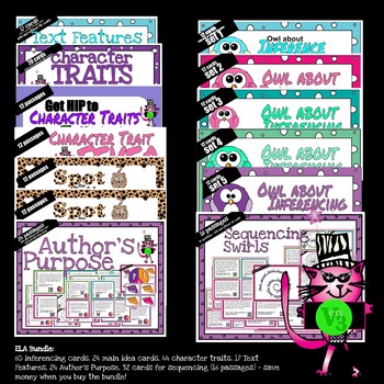 Preview of Reading QR Bundle: Character Traits, Inferencing, Text Features, Main Idea, etc.