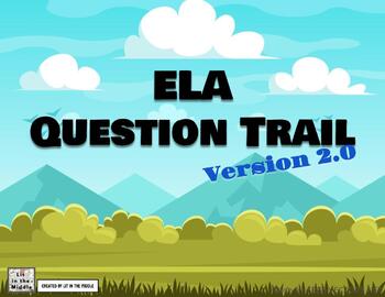 Preview of ELA Question Trail Test Prep Activity - Version 2.0