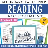 ELA Reading Assessment for High School & Middle School - E