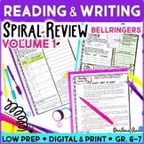 ELA Reading & Writing Skill of the Day Spiral Review Bellringers
