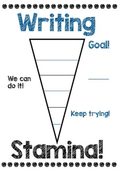 Preview of ELA Reading & Writing Stamina Charts