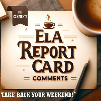 Preview of ELA Report Card Comments - Digital and Editable - Learning Skills, Next Step