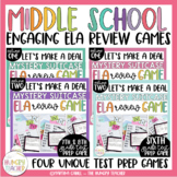 ELA Review Game for Middle School ELA Test Prep Sixth Seve