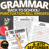 ELA SEPTEMBER Morning DO Now Work  Bell Ringers Grammar BA