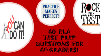 Preview of ELA TEST PREP GAME for 4th-7th