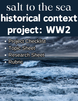 Preview of ELA Salt to the Sea Historical Context Research Project, WW2 Research Project