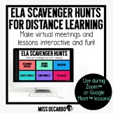 ELA Scavenger Hunts for Distance Learning