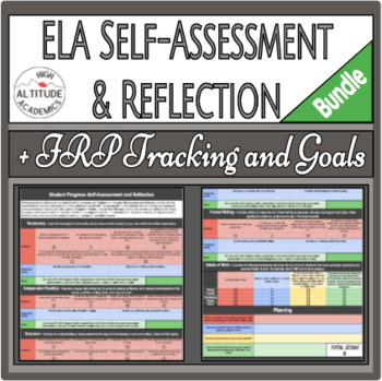 Preview of ELA Self-Assessment and Goals + Independent Reading Log with Weekly Plan