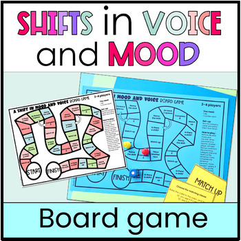 Preview of ELA Shifts in Verb Voice and Mood Board Game 7th, 8th, 9th, 10th Grade Grammar