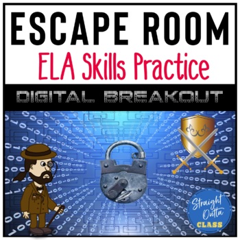 Preview of ELA Skills Digital Escape Room | Google Classroom