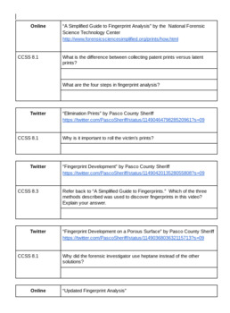 Preview of ELA Skills: Forensic Investigator Theme: Part 3 of 5