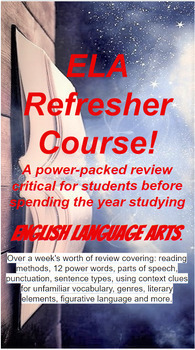 Preview of ELA Skills Refresher Review - Instructional Presentation