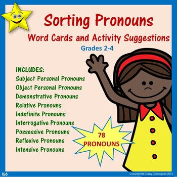 Preview of Pronouns Word Cards and Activities