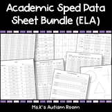 Reading/Writing Special Education Data Sheets (Letters, Ph