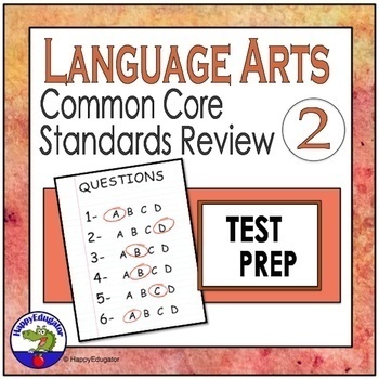 Preview of ELA Standardized Test Prep Interactive PowerPoint 2