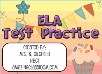 Preview of ELA State Test Practice for SMARTBOARD - English Language Arts - Smart Notebook