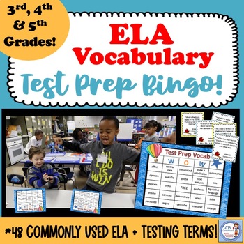 Preview of ELA State Test Vocabulary Bingo