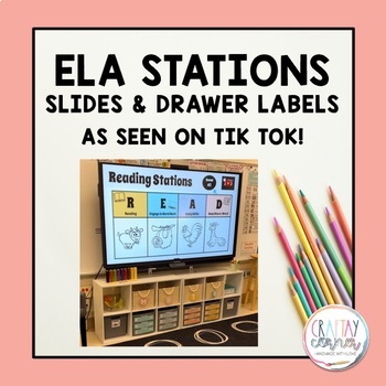 Preview of ELA Station Rotation Drawer Labels and Slides