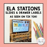 ELA Station Rotation Drawer Labels and Slides