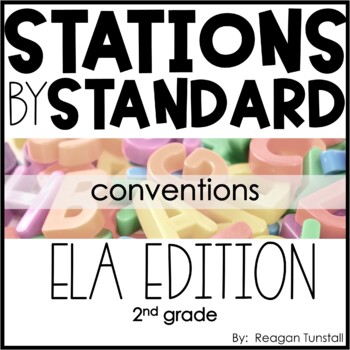 Preview of ELA Stations by Standard Conventions Second Grade