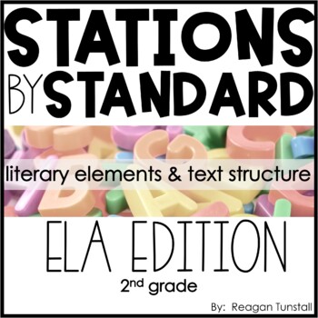 Preview of ELA Stations by Standard Literary Elements Second Grade