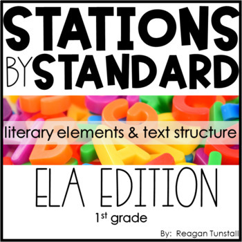 Preview of ELA Stations by Standard Literary Elements and Text Structure