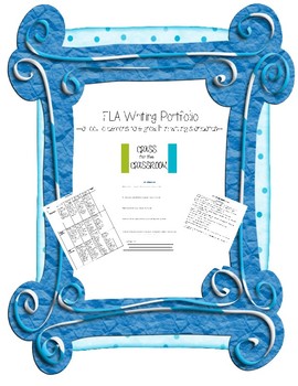 Preview of ELA Student Writing Portfolio Pack