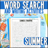 ELA Summer Vacation Figurative Language Word Search Middle