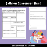 Syllabus Scavenger Hunt (First Week Activity!)
