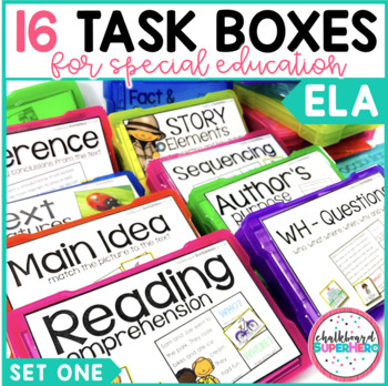 Preview of ELA Task Boxes: Set one - Primary