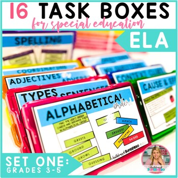 ELA Task Boxes: Set one - Primary