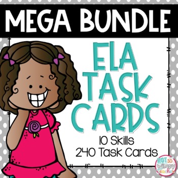 Preview of ELA Task Card Bundle- 240 Task Cards