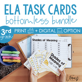 ELA Task Cards Bottomless Bundle 3rd Grade I includes Goog