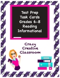 ELA Test Prep Task Cards Set 2: Reading Informational - Gr