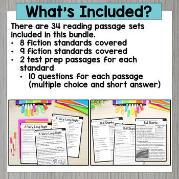ELA Test Prep 2nd Grade Passages - 2nd Grade Reading Comprehension ...