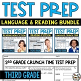 3rd Grade Reading Test Prep and Language Test Prep with Pa