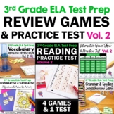 3rd Grade ELA TEST PREP BUNDLE Volume 2: 4 Games & 1 READI