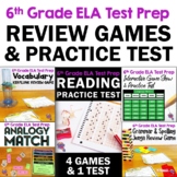 6th Grade READING ELA Test Prep Bundle: 4 Games, 1 Practic