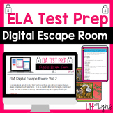 ELA REVIEW - TEST PREP DIGITAL ESCAPE ROOM - READING COMPR