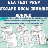 ELA Test Prep Digital Escape Rooms | Growing Bundle