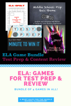 Preview of ELA Test Prep. Gaming Bundle - 4 Games in All!