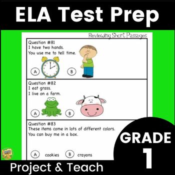 Preview of Grade 1 - Lang. Arts/ELA Test Prep - Get ready for SAT10 and standardized tests!