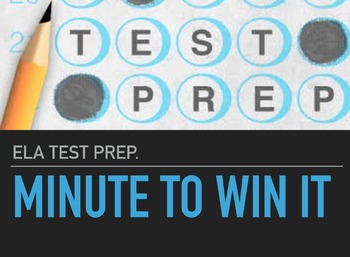 Preview of ELA Test Prep: Minute to Win It Challenges (Middle School Level)