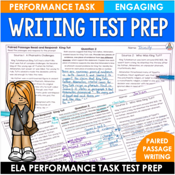 Preview of Performance Task ELA Test Prep  - Reading & Writing Test Prep for Comprehension
