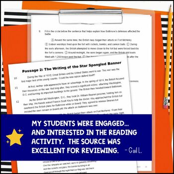 ELA Test Prep Reading Practice Test Fiction, Nonfiction, Grammar 5th ...