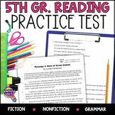 5th Grade ELA READING Practice Test Fiction Nonfiction Gra