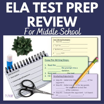 Preview of ELA Test Prep Review For Middle School