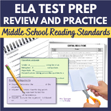 ELA Test Prep Review and PBL Practice for Middle School