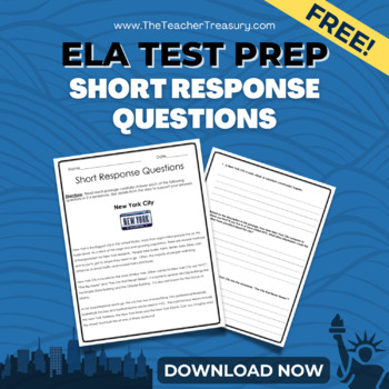 Preview of ELA Test Prep: Short Response Questions